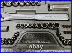 Vintage 90's Craftsman 33675 75pc Metric & SAE Combination Drive Socket Set USA