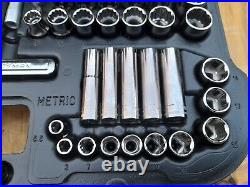 Vintage CRAFTSMAN 9-33596 Mechanics Tool Set 96pc Socket Ratchet Metric SAE USA