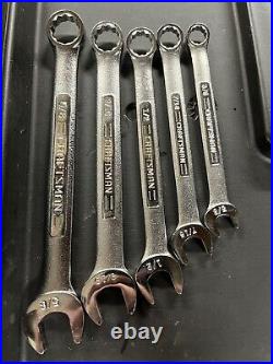 Vintage Craftsman 107 pc Metric & SAE Socket Set 1/4 3/8 1/2 Drive USA 33618