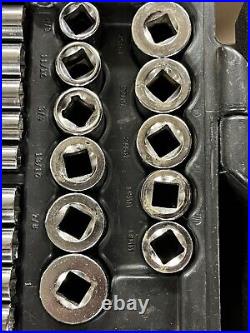 Vintage Craftsman 107 pc Metric & SAE Socket Set 1/4 3/8 1/2 Drive USA 33618