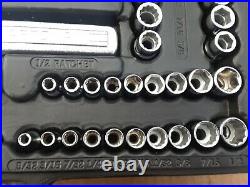 Vintage Craftsman 117pc Metric & SAE Socket Set 1/4 3/8 1/2 Drive 33735 USA