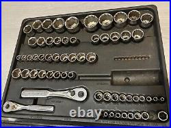 Vintage Craftsman 118 pc Mechanics Tool Set Made in USA USED SAE Metric