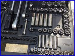 Vintage Craftsman 122pc 6pt Metric & SAE Socket Wrench Set 34122 USA
