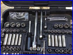 Vintage Craftsman 122pc 6pt Metric & SAE Socket Wrench Set 34122 USA