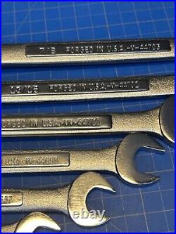 Vintage Craftsman 12pc Standard Combination Wrench Set -VV- Made in USA New