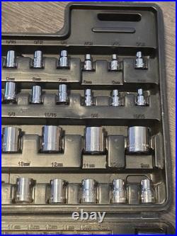 Vintage Craftsman 156pc Metric & SAE Socket Set 1/4 3/8 1/2 Drive Case EE