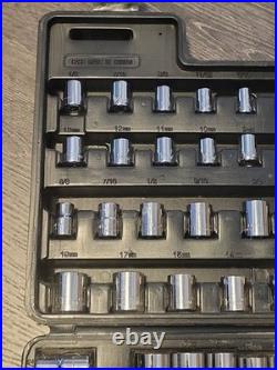 Vintage Craftsman 156pc Metric & SAE Socket Set 1/4 3/8 1/2 Drive Case EE