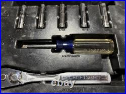 Vintage Craftsman 1/4 & 3/8 Drive 51pc SAE Metric Socket Set 33779 Made in USA