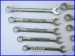Vintage Craftsman 22 Piece SAE & Metric Combination Wrench Set Made In USA Nice