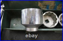 Vintage Craftsman 3/4 Drive SAE Socket Set V Series 44801 Ratchet + Extras SK
