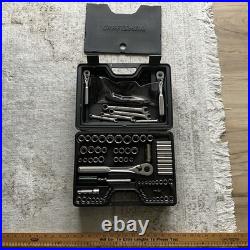 Vintage Craftsman Socket Set Metric & SAE 33676 1/4 3/8 1/2 w Case Fantastic