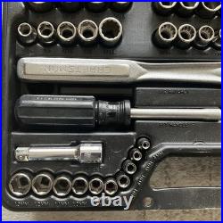 Vintage Craftsman Socket Set Metric & SAE 33676 1/4 3/8 1/2 w Case Fantastic