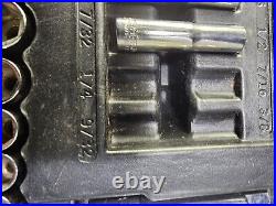 Vintage Craftsman USA Socket Ratchet Set SAE Metric 1/4 3/8 1/2 85 Of 88 Pieces