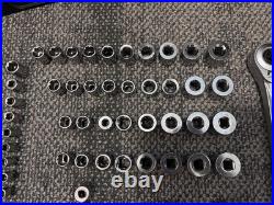 Vintage Craftsman USA Socket Set 3 Raised Panel Ratchets 1/4 3/8 1/2 SAE Metric