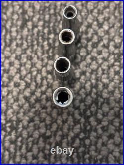 Vintage Craftsman USA Socket Set 3 Raised Panel Ratchets 1/4 3/8 1/2 SAE Metric