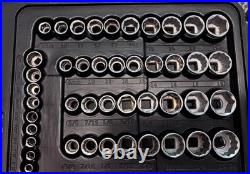 Vintage Craftsman USA Socket Set 3 Raised Panel Ratchets 1/4 3/8 1/2 SAE Metric