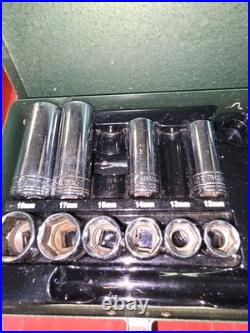 Vintage S-K Tools 3/8 Drive 22pc Metric & Fractional Socket Set- Free Shipping Vintage S-K Tools 3/8 Drive 22pc Metric & Fractional Socket Set- Free Shipping