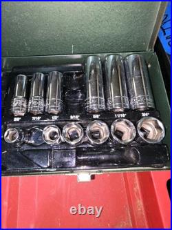 Vintage S-K Tools 3/8 Drive 22pc Metric & Fractional Socket Set- Free Shipping Vintage S-K Tools 3/8 Drive 22pc Metric & Fractional Socket Set- Free Shipping