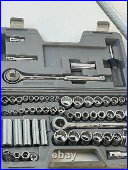 Vintage Sears Craftsman 60 Piece Socket Set SAE Metric 1/4 3/8 1/2 New