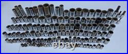 Vintage Socket Lot 144pc USA Craftsman Proto Williams SK Wright Stanley Mechanic