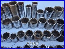 Vintage Socket Lot 144pc USA Craftsman Proto Williams SK Wright Stanley Mechanic Vintage Socket Lot 144pc USA Craftsman Proto Williams SK Wright Stanley Mechanic