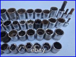 Vintage Socket Lot 144pc USA Craftsman Proto Williams SK Wright Stanley Mechanic