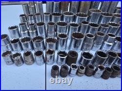 Vintage Socket Lot 144pc USA Craftsman Proto Williams SK Wright Stanley Mechanic