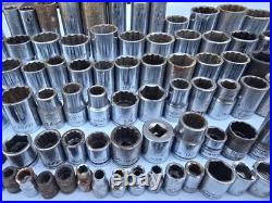 Vintage Socket Lot 144pc USA Craftsman Proto Williams SK Wright Stanley Mechanic