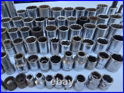 Vintage Socket Lot 144pc USA Craftsman Proto Williams SK Wright Stanley Mechanic