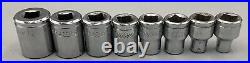 Vtg 1st Gen Kobalt USA 3/8 Drive 29-Piece Socket Set in Husky Metal Box SAE MM