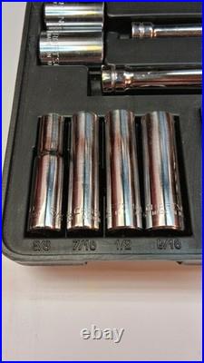Vtg Craftsman 82pc Ee Series 1/4,3/8, & 1/2 Drive Metric/sae Socket Set