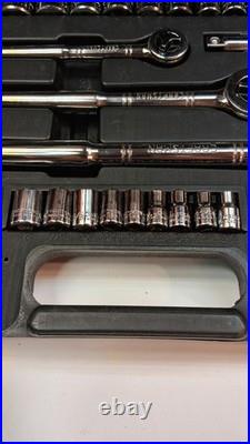Vtg Craftsman 82pc Ee Series 1/4,3/8, & 1/2 Drive Metric/sae Socket Set