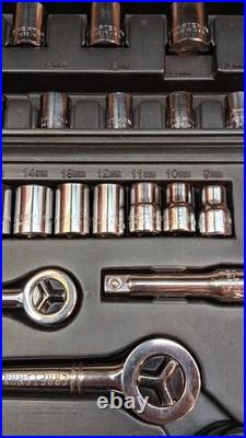 Vtg Craftsman 82pc Ee Series 1/4,3/8, & 1/2 Drive Metric/sae Socket Set