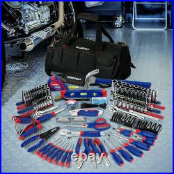 WORKPRO 322PCS Mechanics Tool Sets Kit 6-Point Socket Ratchet Repair Tool With Bag WORKPRO 322PCS Mechanics Tool Sets Kit 6-Point Socket Ratchet Repair Tool With Bag