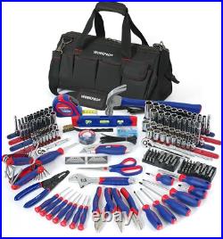 WORKPRO 322PCS Mechanics Tool Sets Kit 6-Point Socket Ratchet Repair Tool With Bag