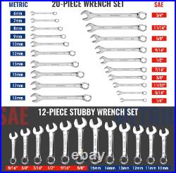 WORKPRO 32-Piece SAE & Metric Combination Wrenches Set, 20-Piece Standard Wrench WORKPRO 32-Piece SAE & Metric Combination Wrenches Set, 20-Piece Standard Wrench