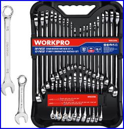 WORKPRO 32-Piece SAE & Metric Combination Wrenches Set, 20-Piece Standard Wrench WORKPRO 32-Piece SAE & Metric Combination Wrenches Set, 20-Piece Standard Wrench