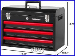 WORKPRO 408-Piece Mechanic Tool Set-Socket Set with Heavy Duty Tool Box Storage