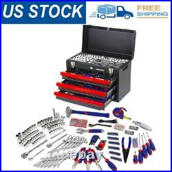 WORKPRO 408-Piece Mechanic Tool Set-Socket Set with Heavy Duty Tool Box Storage