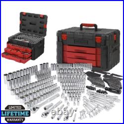 WORKPRO 450PC Mechanics Tool Set Socket Wrenches 1/2 1/4 3/8 Drive SAE Metric WORKPRO 450PC Mechanics Tool Set Socket Wrenches 1/2 1/4 3/8 Drive SAE Metric