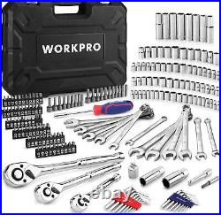 WORKPRO Mechanic Tool Set 192 Piece Socket Wrench Set with Storage Case One Size WORKPRO Mechanic Tool Set 192 Piece Socket Wrench Set with Storage Case One Size