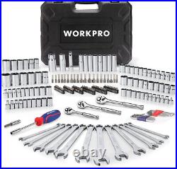 WORKPRO Mechanic Tool Set 192 Piece Socket Wrench Set with Storage Case One Size WORKPRO Mechanic Tool Set 192 Piece Socket Wrench Set with Storage Case One Size