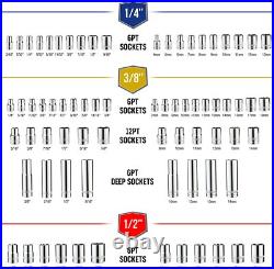 WORKPRO Mechanic Tool Set 192 Piece Socket Wrench Set with Storage Case One Size WORKPRO Mechanic Tool Set 192 Piece Socket Wrench Set with Storage Case One Size