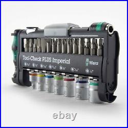 Wera 05056491001 Tool Check Plus Bit Ratchet Set with Sockets 39 Pcs SAE Imperial
