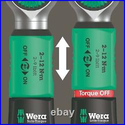 Wera Safe Torque A 2 Set 1 Wrench Set 2-12 Nm 1/4 Drive SAE 05075832001