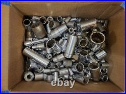 Wrench Sockets. 150+ Mixed Lot. Various Sizes/Makes. SAE & Metric