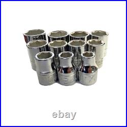 Wright Tools (32 Piece) 3/8in Drive, SAE + Metric Socket Set with Metal Tool Box Wright Tools (32 Piece) 3/8in Drive, SAE + Metric Socket Set with Metal Tool Box