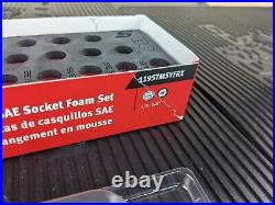 #as817 Snap-on FOAM ORGANIZER TRAY for 39pc 1/4 Drive SAE Socket Set FMS002BR