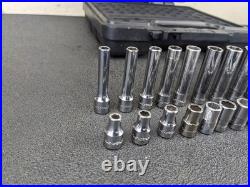 #bm417 Snap On 44 Piece 1/4 Metric & SAE General Service Socket Set 144TMPBFR