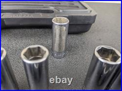 #bm417 Snap On 44 Piece 1/4 Metric & SAE General Service Socket Set 144TMPBFR